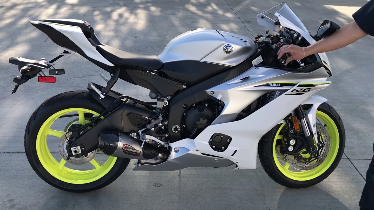 2006-18 Yamaha R6 sound - Stock vs. Yoshimura Alpha T SLIP-ON