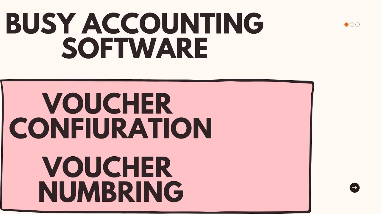 BUSY VOUCHER CONFIGURATION