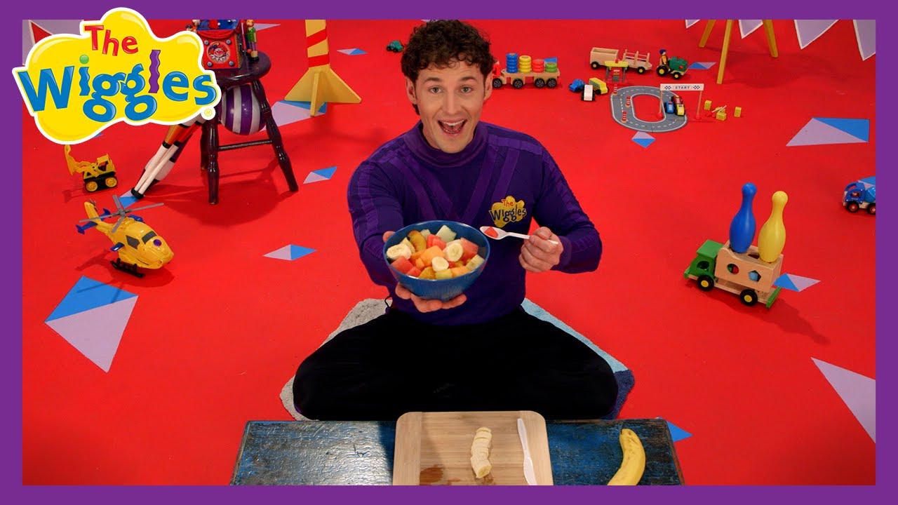 Chop It, Chop It, Fruit Salad 🍉  Healthy Eating for Kids with Lachy Wiggle 🍌 The Wiggles