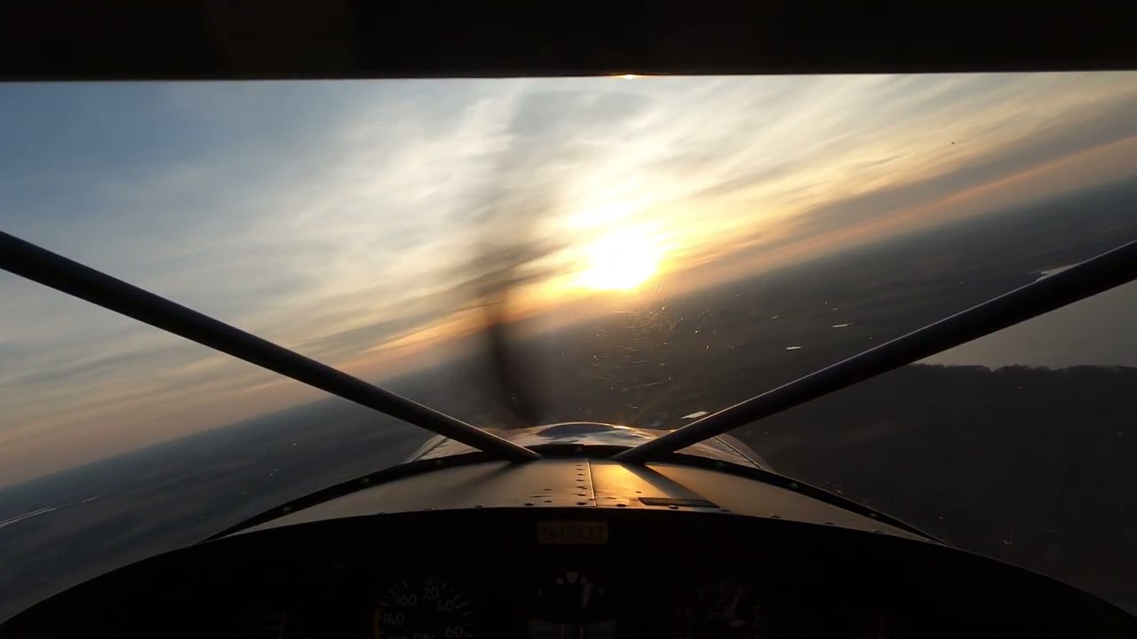 1945 Luscombe 8A flight to Red Rock Quarry in Iowa
