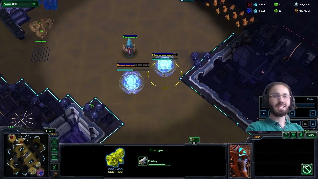 StarCraft 2 ZERG ZvP How to defend against zergling rush as protos ?!