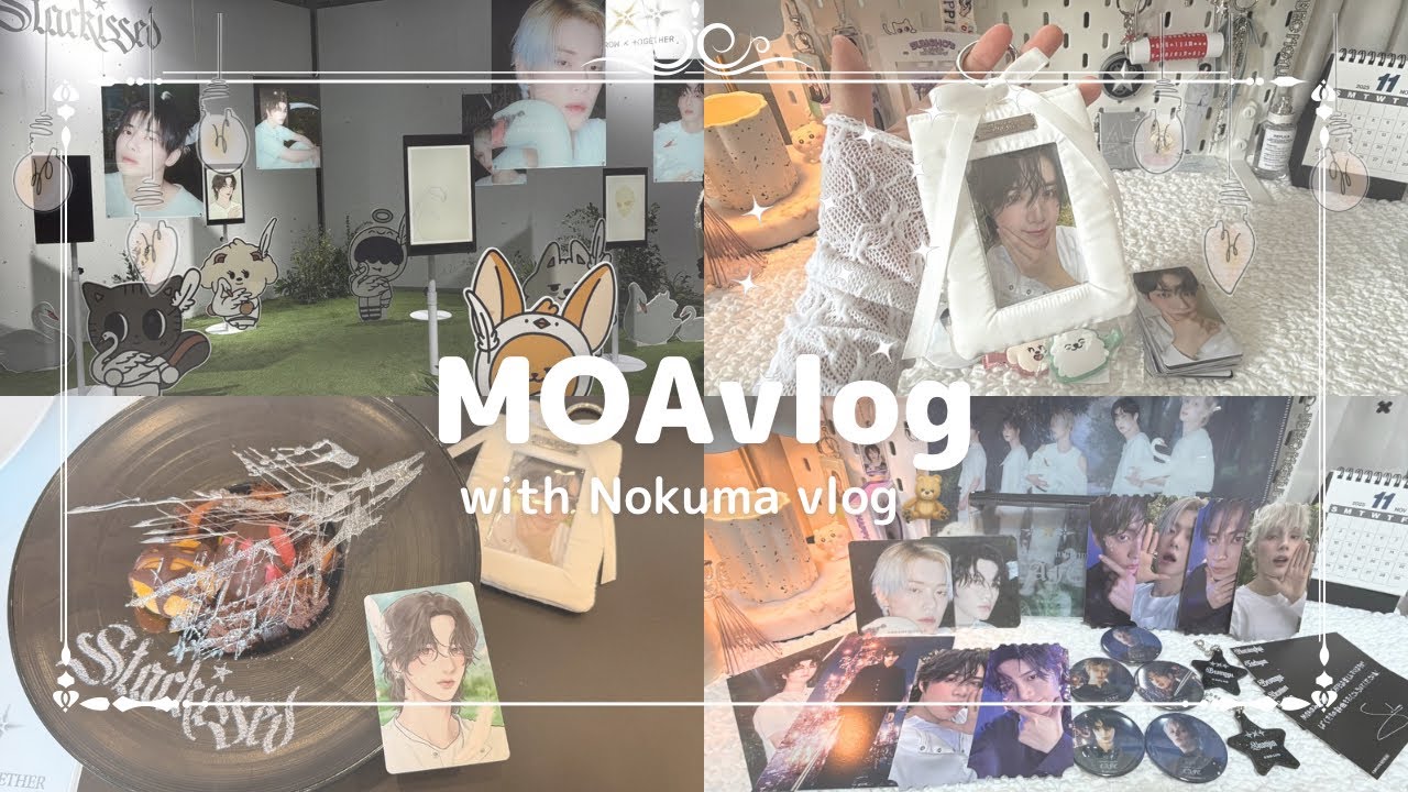 【MOA vlog】TXT POPUPとStarkissedカフェで散財！😇大量購入品紹介🌟#txt #popup #購入品紹介 #コラボカフェ