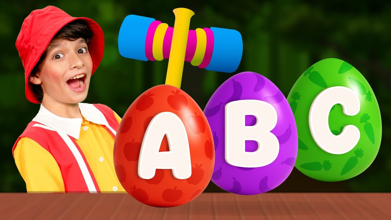 Surprise Eggs x ABC Fruits and Vegetables Song | BabyBillion Rhymes