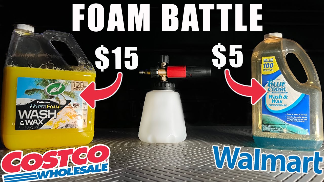 Battle of the BIG BOX STORE car shampoo TURTLE WAX vs BLUE CORAL