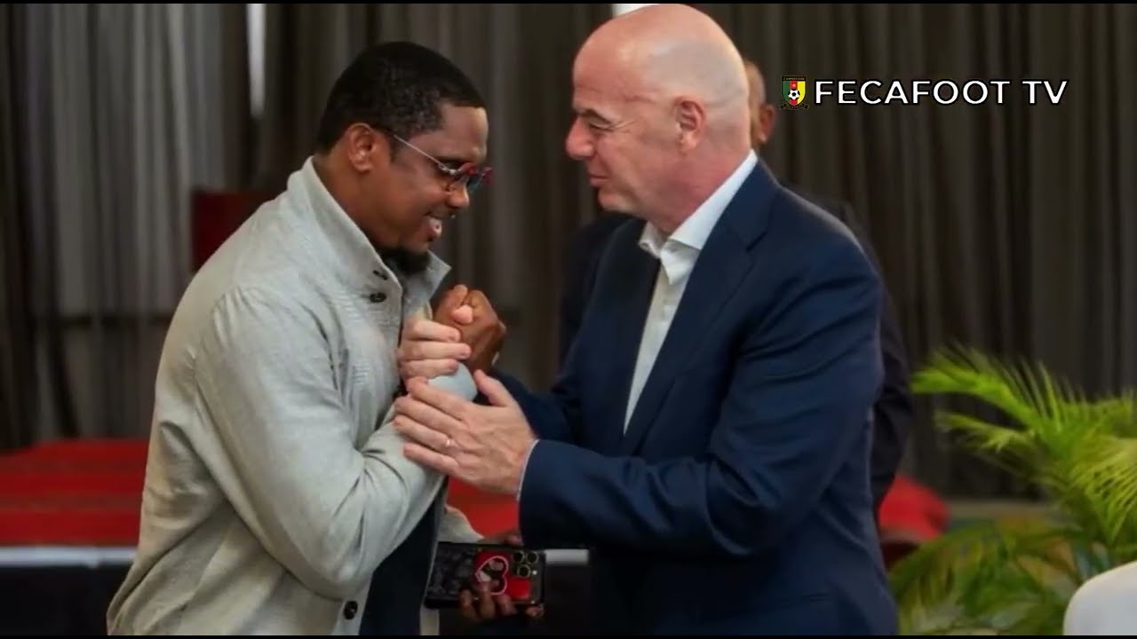 Samuel Eto’o envoie un message à Gianni Infantino président de la FIFA pour ses 10 ans de mandat 