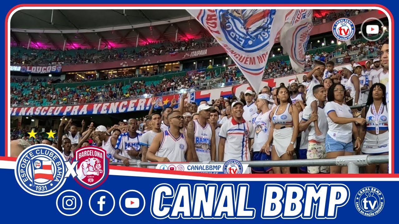 🔵BAHIA 5X1 BARCELONA-BA| #fontenova| #Baianão2026 #avozdaarquibancada #torcida  #bbmp #arquibancada