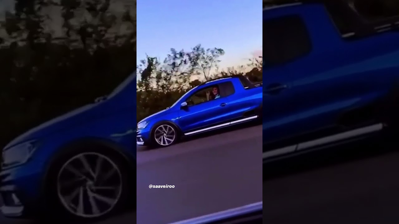Saveiro Cross azul