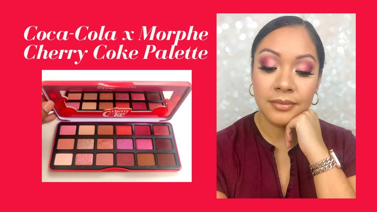 *New* Coca-Cola x Morphe Cherry Coke Palette - Eyeshadow Tutorial
