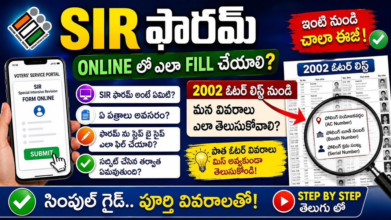 How to Easily Fill Out the Special Intensive Revision (SIR) 2026 Enumeration Form Online