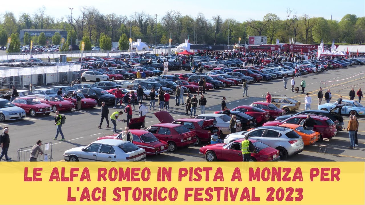 ACI Storico Festival 2023: lo straripante fiume rosso delle Alfa Romeo a Monza