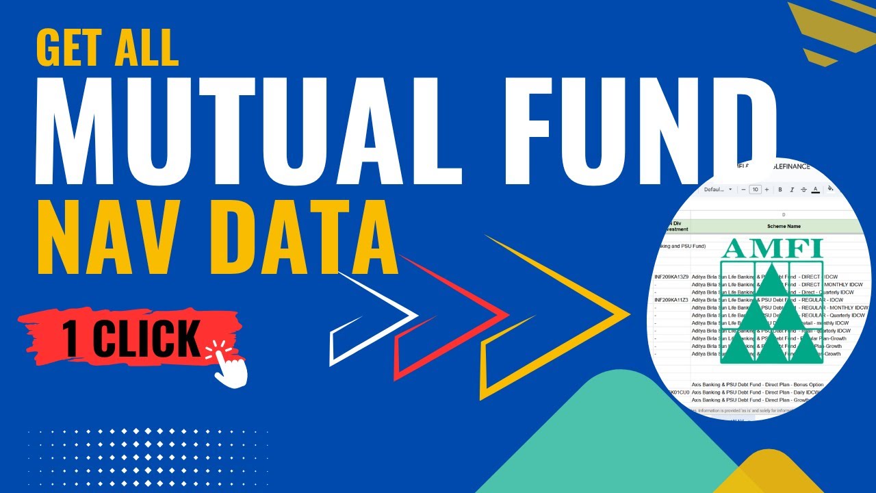 How To Get Latest & Historical NAV from AMFI in Google Sheet✅ IMPORTDATA