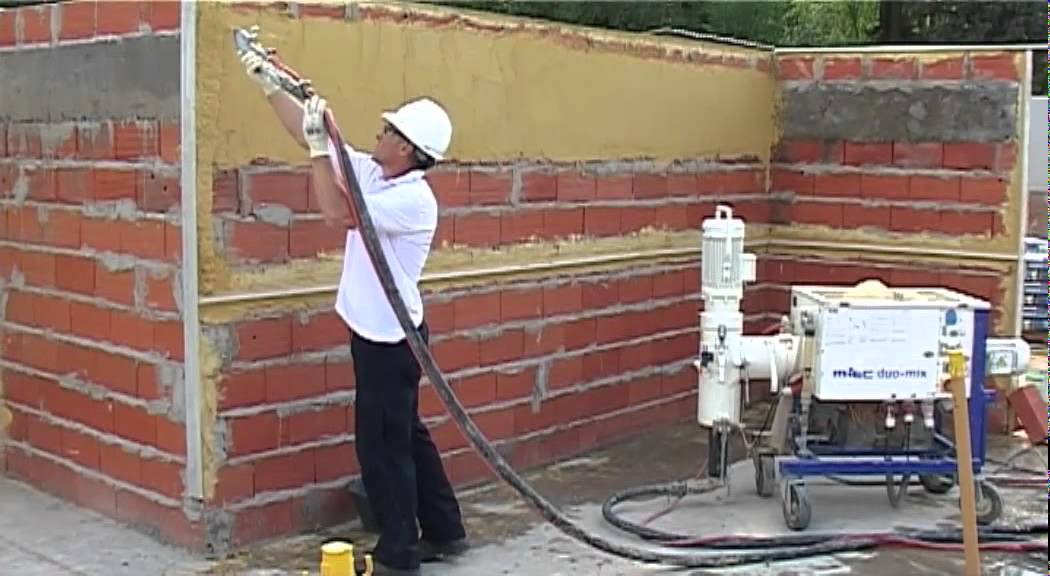 Monocapa Parex Estilo 4D -Aplicación proyectada - Paso a paso