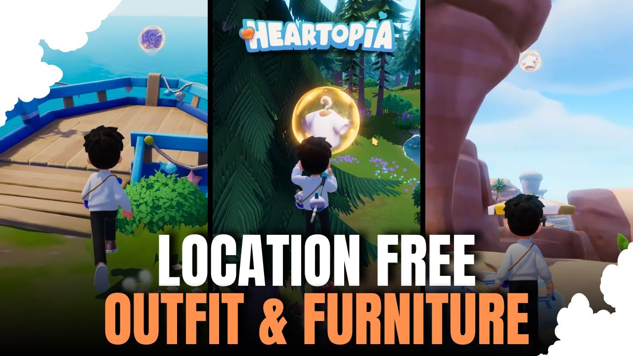 Jangan Kerlewat! Lokasi Hidden Item & Baju Gratis (F2P Guide) - Heartopia Global #heartopia 