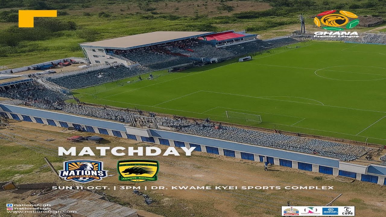LIVE FROM ABRANKESE-ASANTE KOTOKO vs NATIONS...LIVE FROM DR KWAME KYEI SPORTS COMPLEX