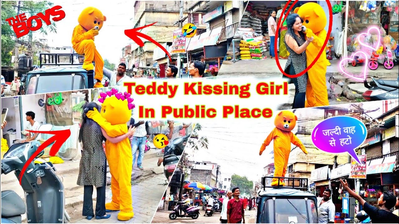Teddy Kissing Prank In Girls😘😂 || Irritating People🤣 Part 2 | JH09_Teddy_boy