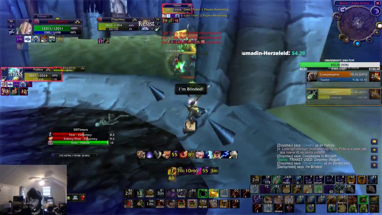 [2.4.3 TBC Deathside.ru - Rogue/Disc vs glad xp Rogue/Druid]