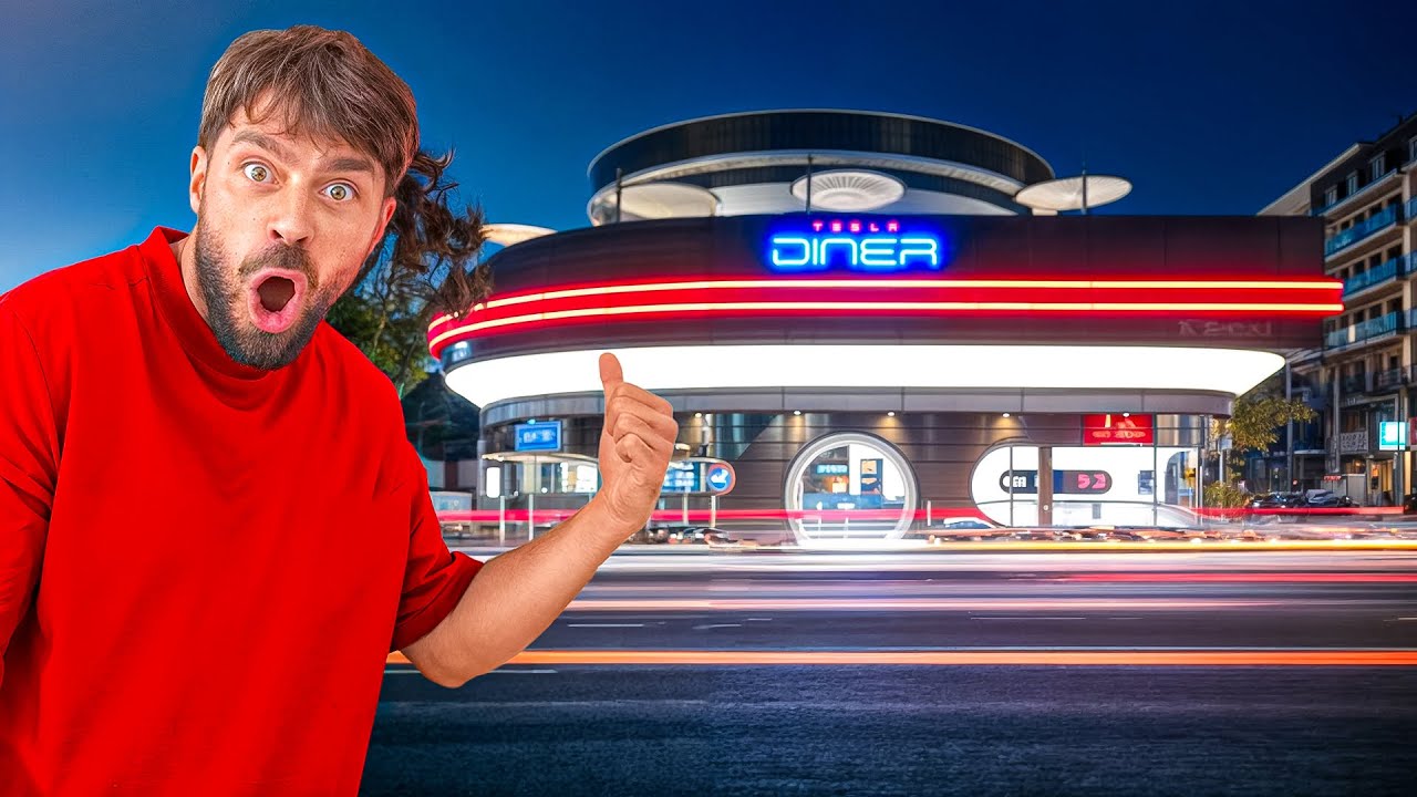 I Went to Elon Musk First Ever Tesla Diner!