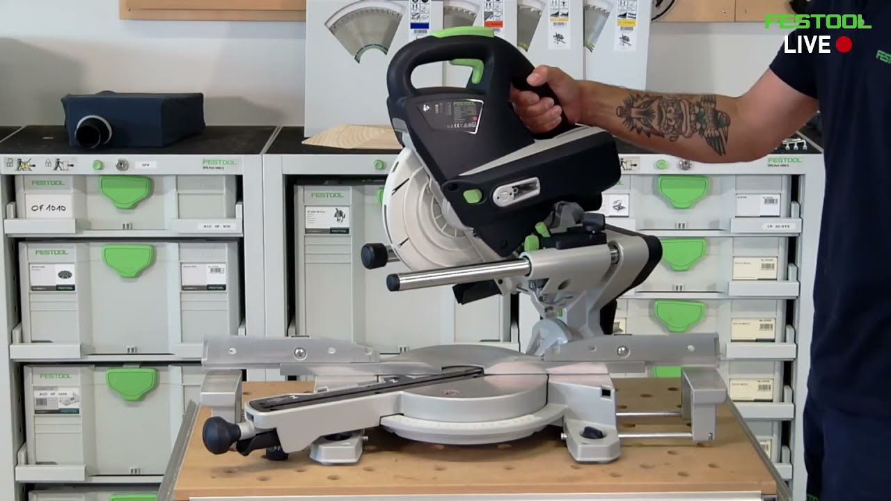 Festool LIVE 🔴[FR] Notre nouvelle scie à onglets sans fil KAPEX KSC 60