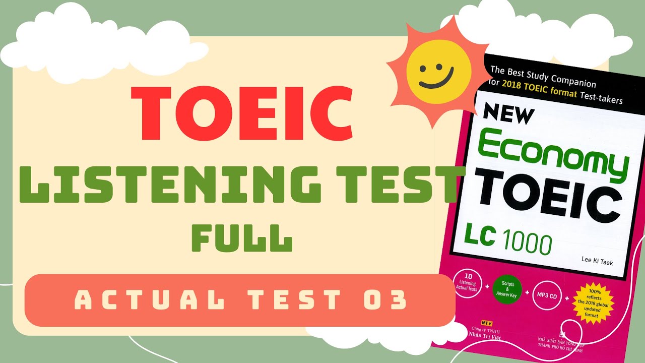 Полный тест TOEIC по аудированию #Actual Test3 TOEIC ECONOMY LC с ответами 2023