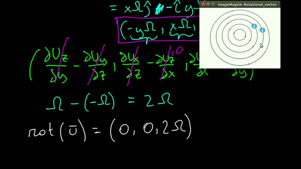 Matematica - Rotore - Calcolo Rotore Vortici Rotazionale e Irrotazionale