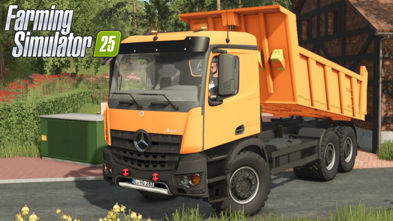 FS25 - Mercedes Arocs Dump Truck - NEW TRUCK MOD for Farming Simulator 2025 ROLEPLAY | FS25 GAMEPLAY