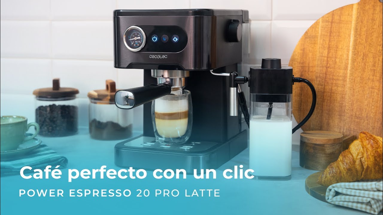 Power Espresso 20 Pro Latte Cafetera express, caf&eacute; espresso y cappuccino, caf&eacute; en fr&iacute;o,  20 bares.