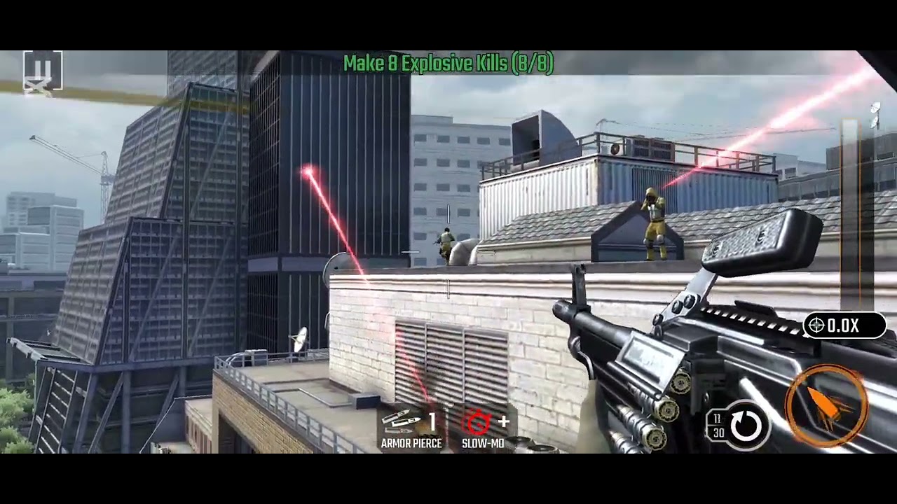 Sniper Strike Z2 London Machine Gun Mission 6 Kill Command Kill 3 Commanders