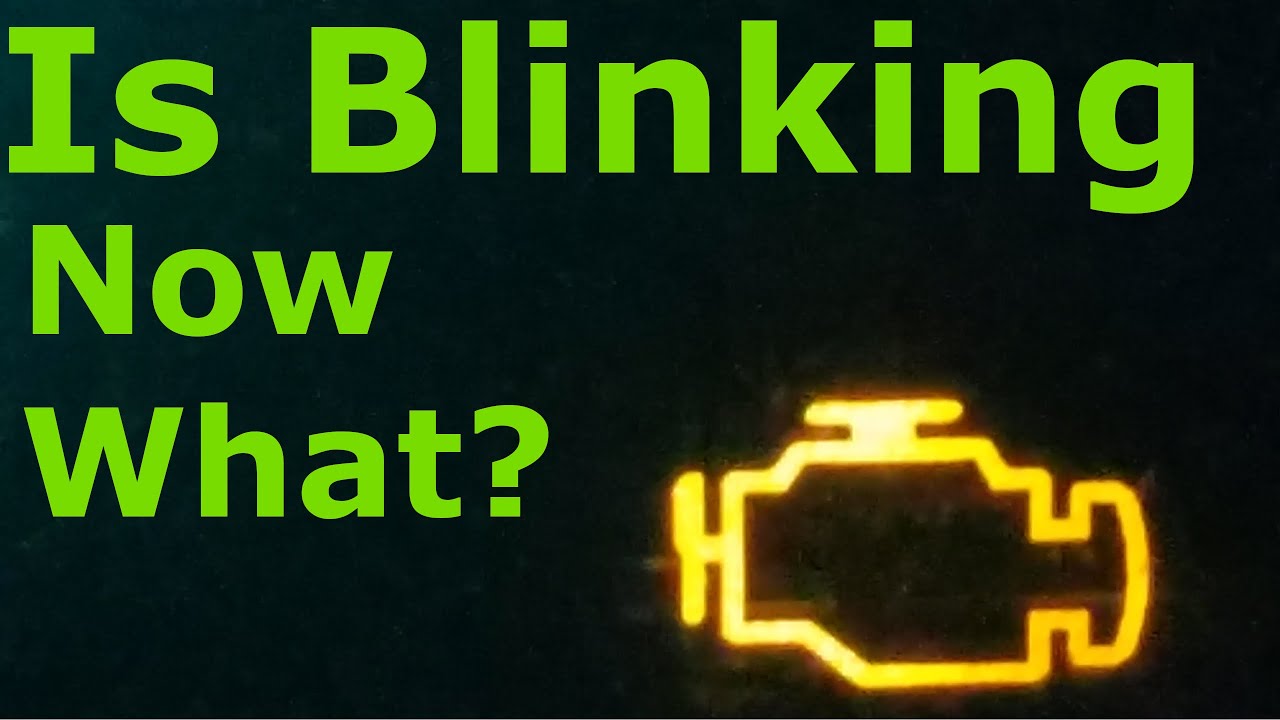 Why is the Check Engine Light Blinking While Driving