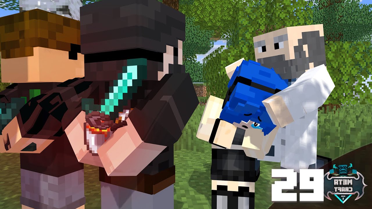 بیست و نهمین روز فرزاد رفت تو تیم سینا || Minecraft #29 (Metacraft)
