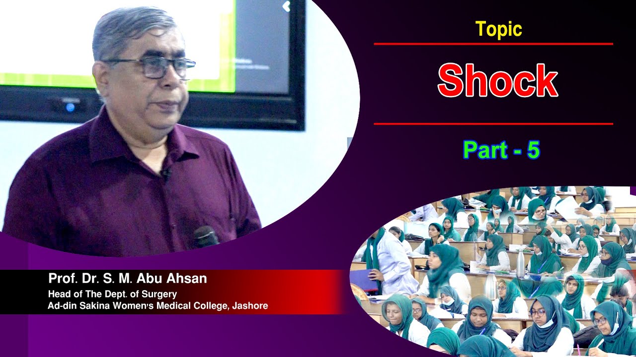 Shock Part 5 II Prof. Dr. S. M. Abu Ahsan II Head Dept. of Surgery II ASWMCII  Ad-din