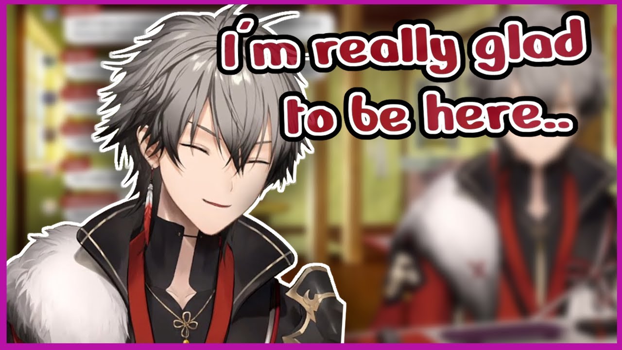 Ryoma became emotional as he shared his feelings about joining Nijisanji