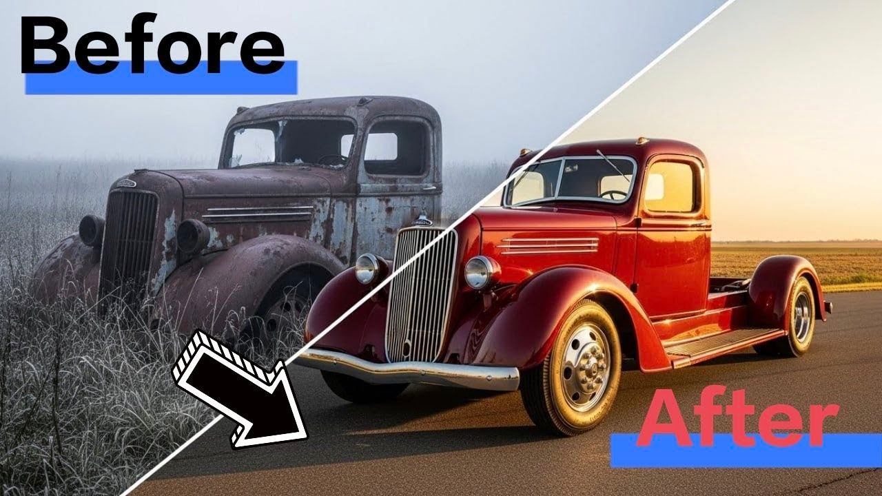 ASMR as we bring a 1933 Freightliner truck back from abandonment to a completely perfect restoration
