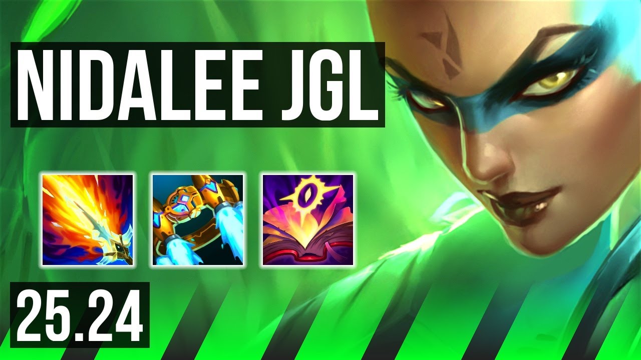 NIDALEE vs AMBESSA (JGL) | Perfect KDA: 18/0/8 | KR Master | 25.24