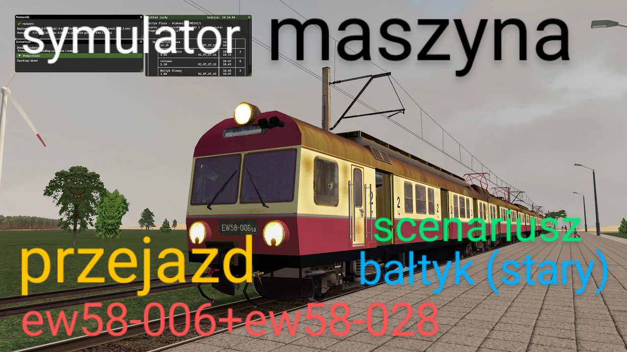 symulator maszyna: jednostki ew58 na starym scenariuszu bałtyk