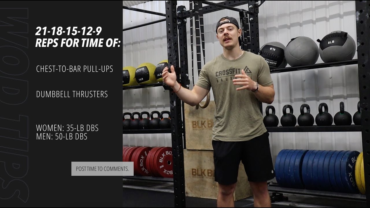 Pull-Up Dumbbell Thruster Tips: CrossFit WOD 220713