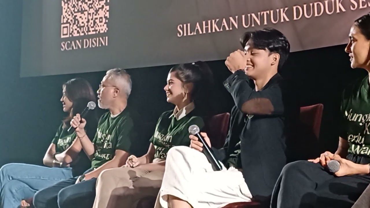 Konferensi Pers Film Mungkin Kita Perlu Waktu, Dibintangi Tissa Biani dan Bima Azriel