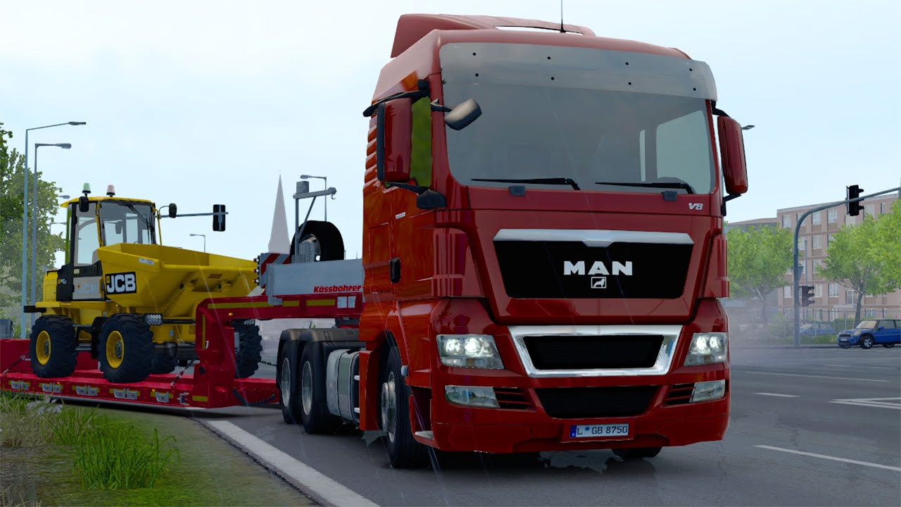 Realistic Physics & Rain Effects in Euro Truck Simulator 2