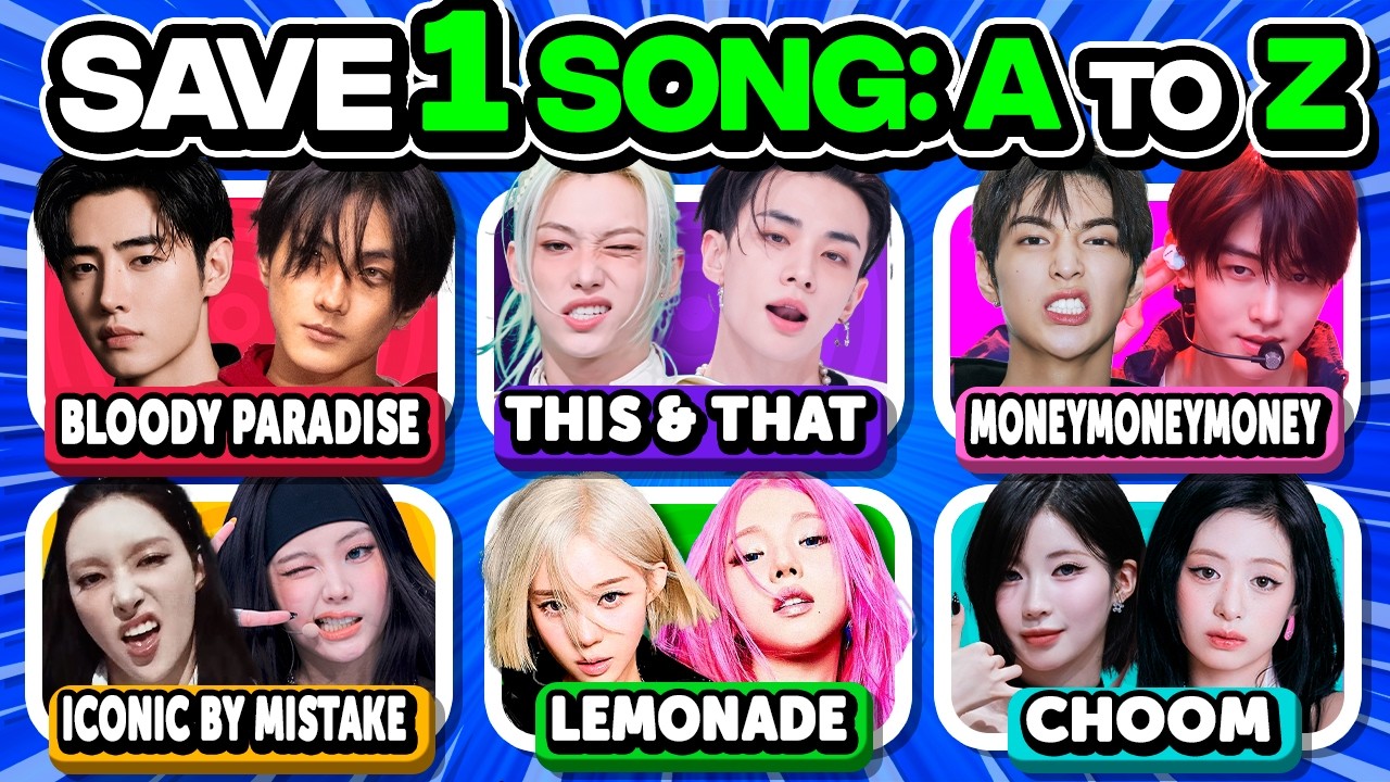 ⭐️ SAVE ONE KPOP SONG A TO Z EDITION | SAVE ONE DROP ONE | KPOP QUIZ - FUN KPOP GAMES 2026