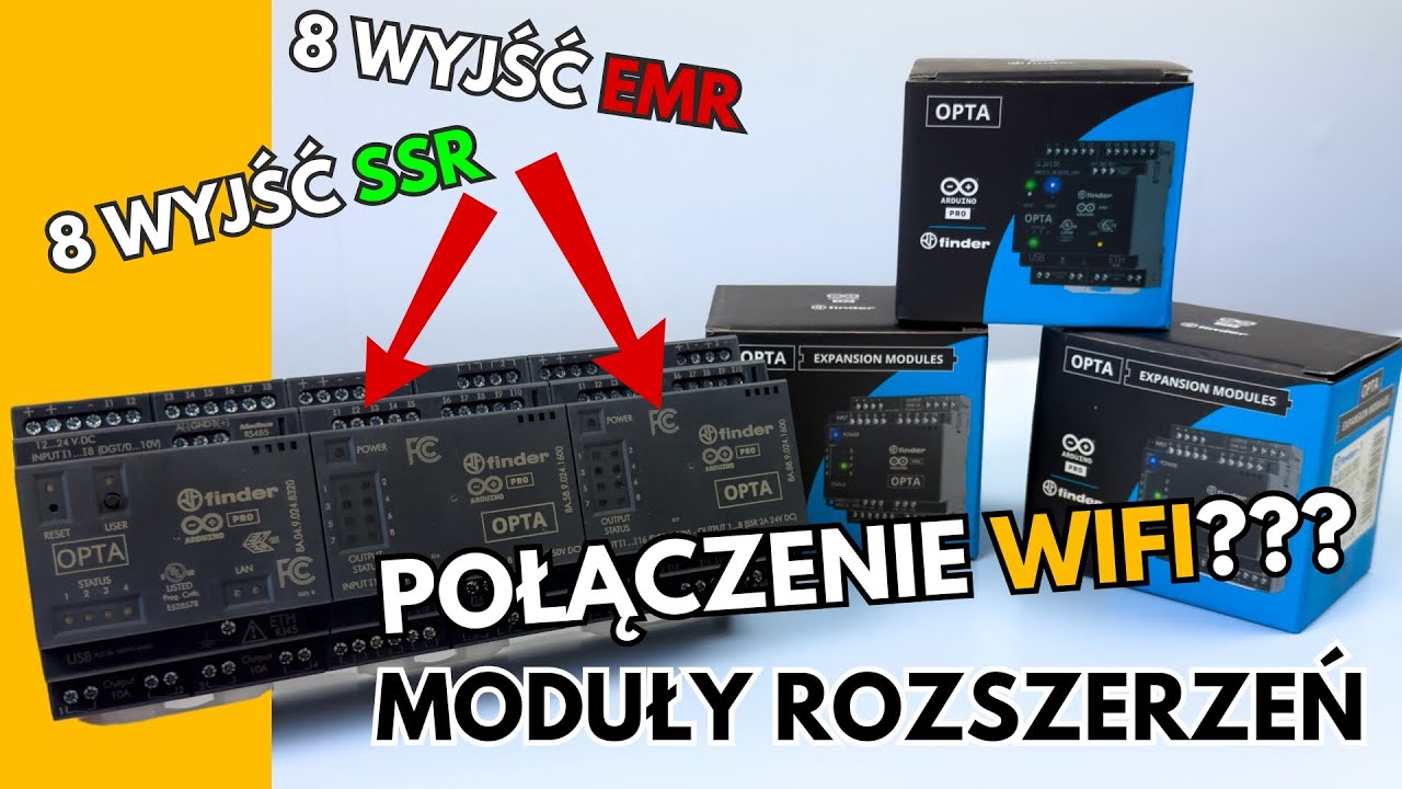 Moduły rozszerzeń Finder Opta oraz połączenie PLC po WiFi