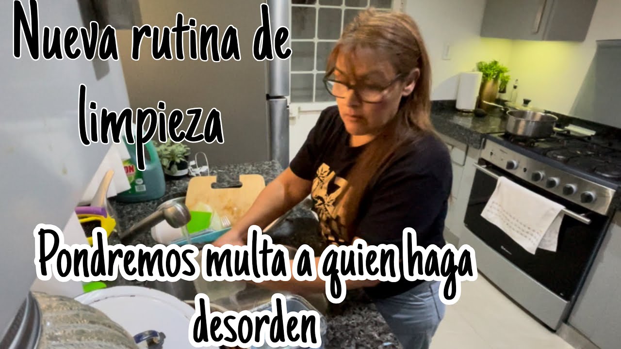 Rutina de limpieza del #hogar se aplicaran multas el la 🏠 a quien haga desorden