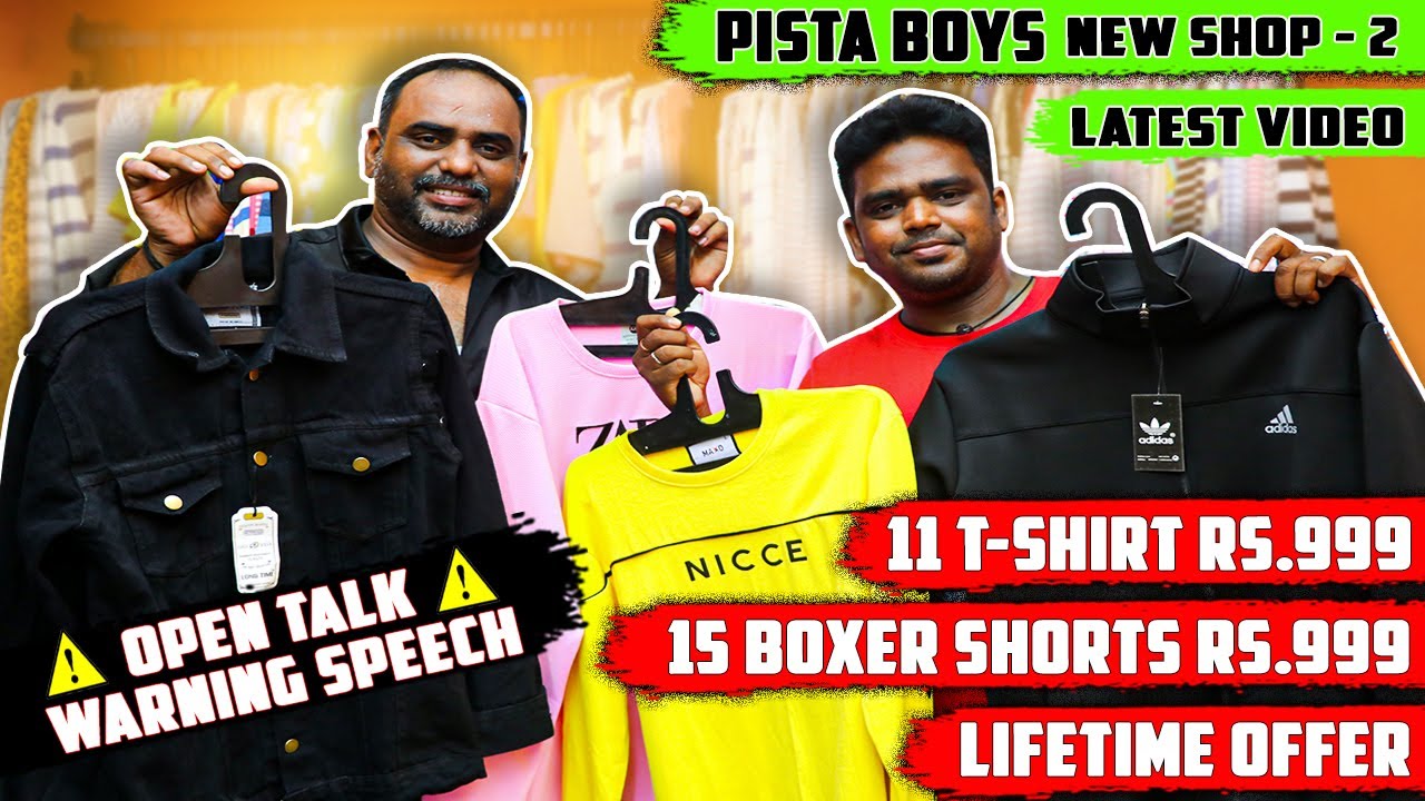 💥11 T-Shirts ₹999 💥Pista Boys Mens Wear 😱 Mens Wear King