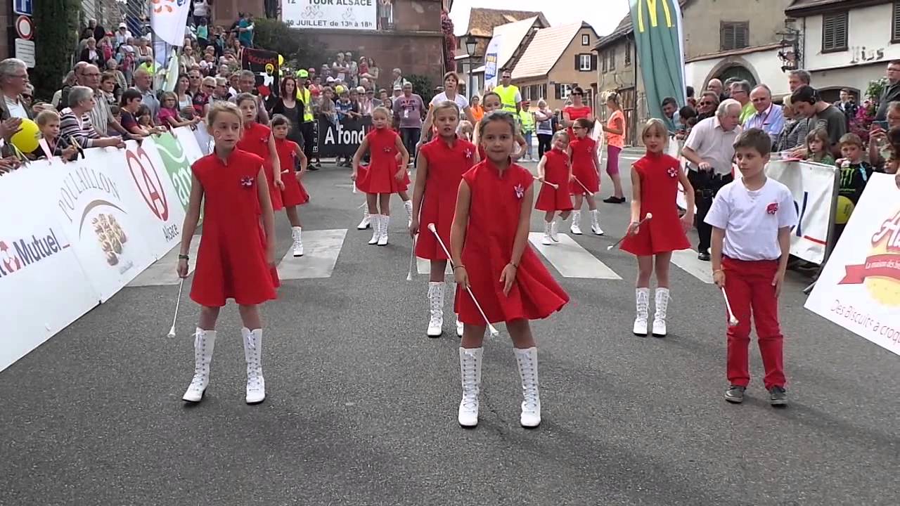 Les Majorettes de Bischoffsheim au Tour d'Alsace