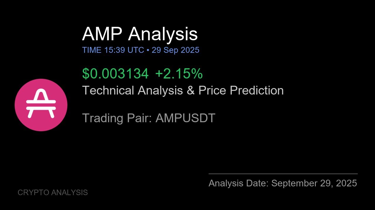 AMP (AMPUSDT) Technical Analysis - Price Prediction & Buy or Sell September 29, 2025