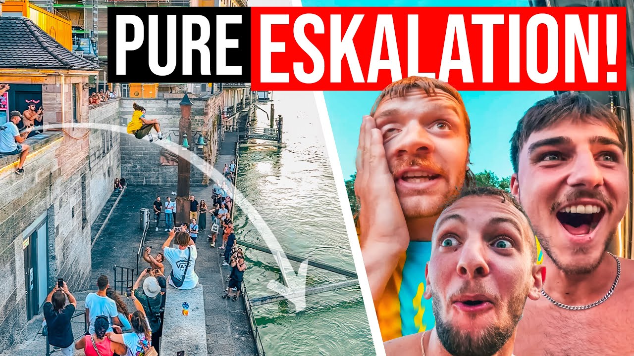FULL SEND in Basel! | Parkour Event ESKALIERT MAßLOS! 🇨🇭 | 18M Brückensprünge & Rocket Man Upgrade