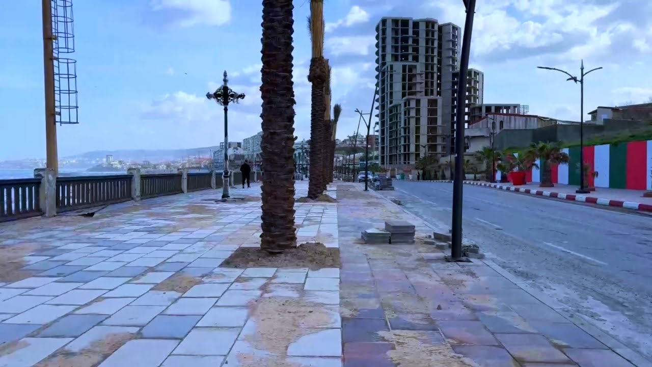 أشغال تهيئة الواجهة البحرية لمدينة بومرداس