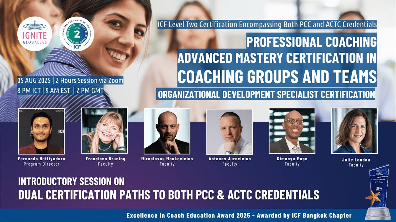 Dual Certification Paths to both PCC & ACTC Credentials