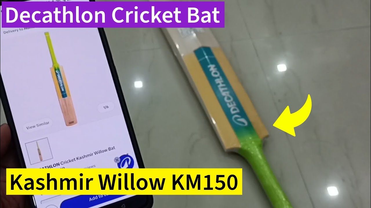 DECATHLON Cricket Kashmir Willow Bat KW150 | Size 4,6,SH,H | 2 Year Warranty