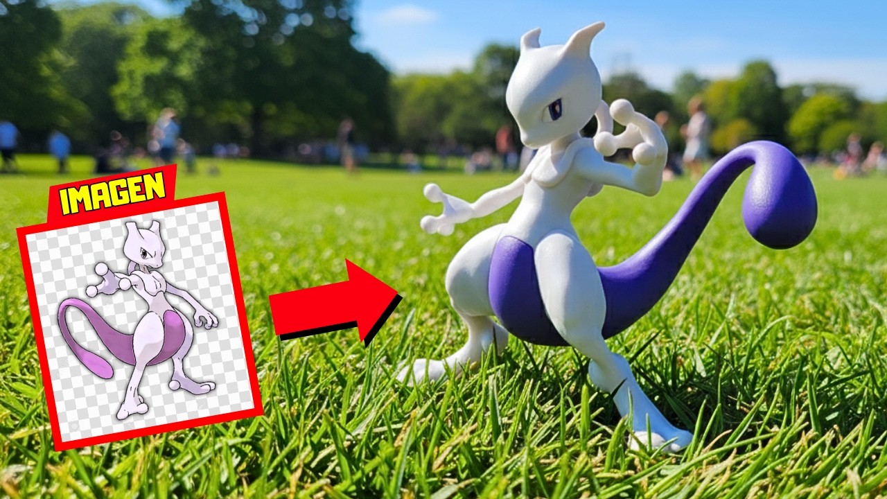 🎨 Cómo CONVERTIR IMÁGENES a 3D en segundos - MESHY AI