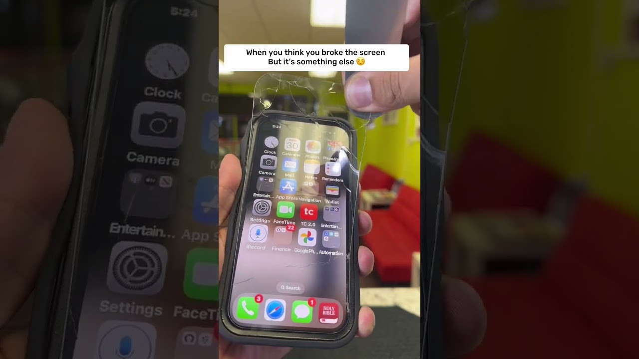When you think you broke the screen but it&rsquo;s something else ✨#shorts #iphone14 #apple #ios #iphone