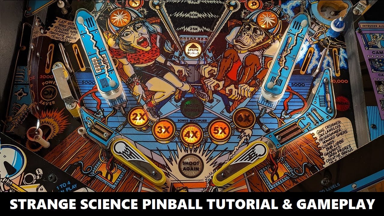 Strange Science Pinball Tutorial & Gameplay (Bally 1986)